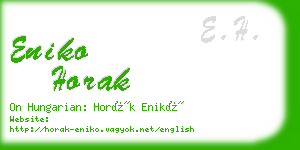 eniko horak business card